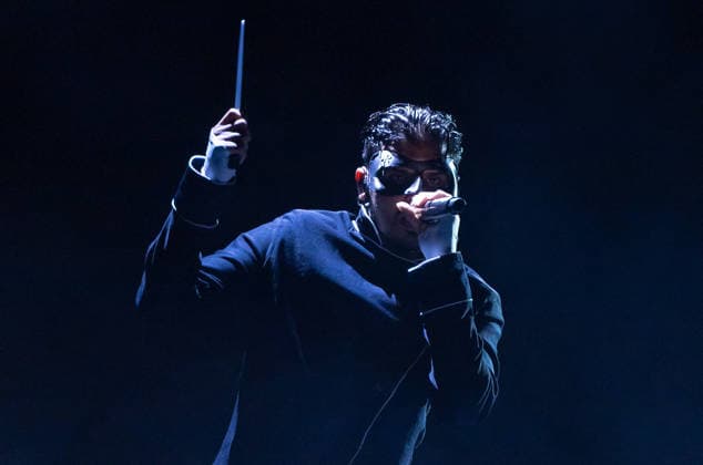 October 1, 2026, San Luis Potosi, San Luis Potosi, Mexico: Puerto Rican rapper ALVARO DIAZ performs live on stage during a concert at Teatro de la Ciudad in Parque Tangamanga 1 in San Luis Potosi, Mexico. San Luis Potosi Mexico - ZUMAm311 20261001_zip_m311_004 Copyright: xAlbertoxMartinezx
