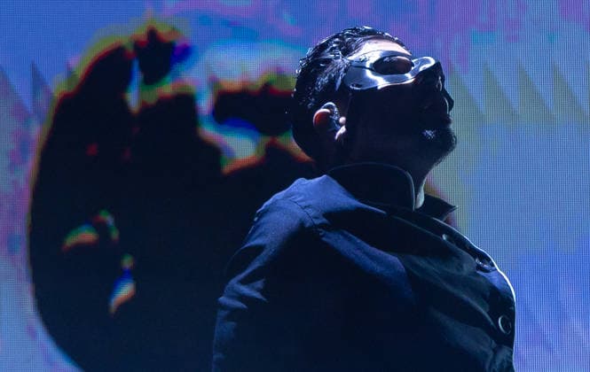 October 1, 2026, San Luis Potosi, San Luis Potosi, Mexico: Puerto Rican rapper ALVARO DIAZ performs live on stage during a concert at Teatro de la Ciudad in Parque Tangamanga 1 in San Luis Potosi, Mexico. San Luis Potosi Mexico - ZUMAm311 20261001_zip_m311_005 Copyright: xAlbertoxMartinezx