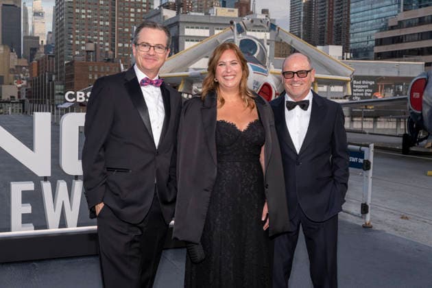 October 1, 2026, New York, New York, USA: BRYAN SEABURY, AMY REISENBACH and DAVID STAPF attend the CBS, NCIS New York Premiere at the USS Intrepid Museum in New York. 1 October 2026 New York USA  - ZUMAa265 20261001_zep_a265_069 Copyright: xEricxAcquayex