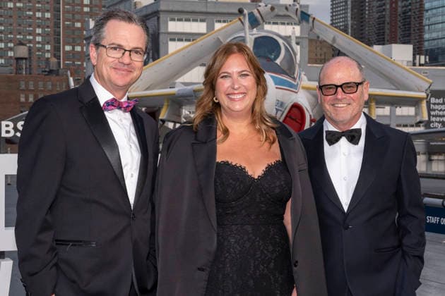 October 1, 2026, New York, New York, USA: BRYAN SEABURY, AMY REISENBACH and DAVID STAPF attend the CBS, NCIS New York Premiere at the USS Intrepid Museum in New York. 1 October 2026 New York USA  - ZUMAa265 20261001_zep_a265_070 Copyright: xEricxAcquayex