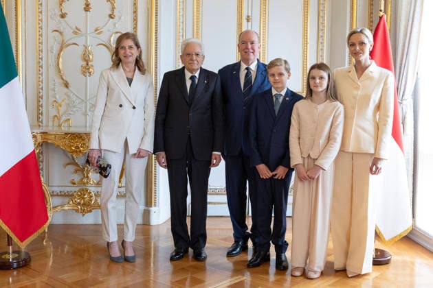 October 2, 2026, Monte Carlo, Rome, Principality of Monaco: President of the Republic Sergio Mattarella, Laura Mattarella, Prince Albert II of Monaco and Princess Charlene of Monaco during the State Visit, Monte Carlo, 02 10 2026 Monte Carlo Principality of Monaco  - ZUMAa289 20261002_zia_a289_056 Copyright: xAmmendolaxUffxStampax xAgfx