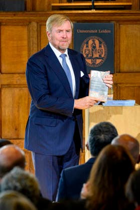 02-10-2026 Leiden King Willem-Alexander received the findings of the independent study into the role of the House of Orange-Nassau in the Netherlands colonial history at the Academy Building of Leiden University. Â Copyright: xPPEx