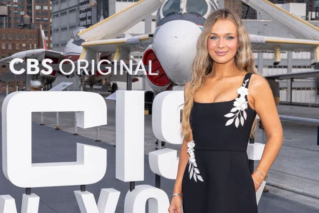 October 1, 2026, New York, New York, USA: JULIET SCHRODER attends the CBS, NCIS New York Premiere at the USS Intrepid Museum in New York. 1 October 2026 New York USA - ZUMAa265 20261001_zep_a265_085 Copyright: xEricxAcquayex