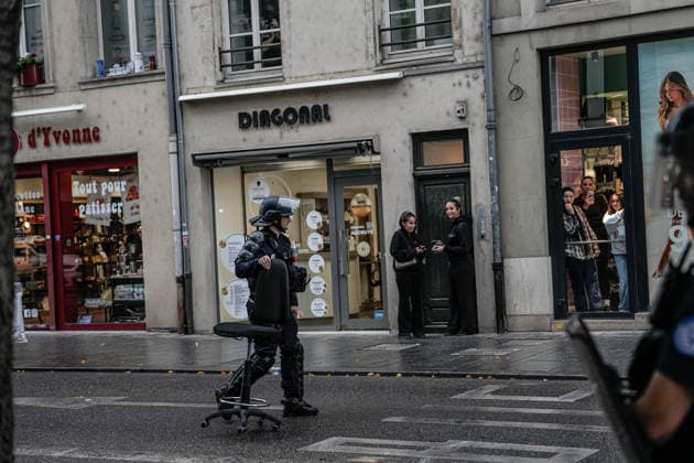 Students clash with police during high-school mobilization in Nancy NANCY, FRANCE - OCTOBER 2: Students gather around several schools and clash with police forces as a nationwide high-school mobilization continues over school conditions and demands for greater education resources in Nancy, France on October 2, 2026. Police deploy security units around several locations as demonstrations and blockades continue. Muhammed Said Tako Anadolu Nancy France. Editorial use only. Please get in touch for any other usage.  Copyright: x2026xAnadoluxMuhammedxSaidxTakox