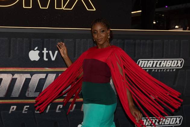 NAUCALPAN, M - OCTOBER 1: Teyonah Parris at the fan event for Matchbox: The Movie at the Toreo Parque Central shopping mall in Naucalpan, Mexico on October 1, 2026. Copyright: xMatchbox:xThexMoviex