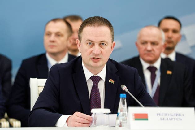 BELARUS, MINSK - OCTOBER 2, 2026: Alexander Turchin, Prime Minister of Belarus, attends an expanded meeting of the Eurasian Intergovernmental Council Minsk Belarus - ZUMAt113 20261002_zaa_t113_208 Copyright: xDmitryxAstakhovx