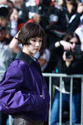 PARIS, FRANCE - OCTOBER 02: Chinese actress Chen Duling attends the LOEWE Spring Summer 2027 show on October 2, 2026 in Paris, France. The event is part of the Paris Fashion Week schedule featuring upcoming collections from international designers. Copyright: xVCGx 111671217208