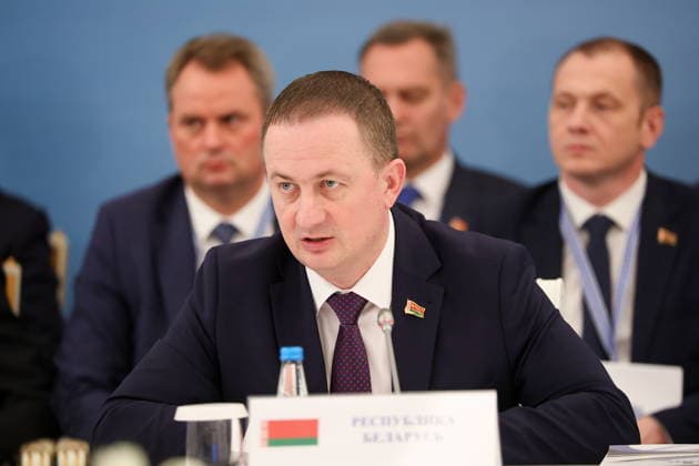 BELARUS, MINSK - OCTOBER 2, 2026: Alexander Turchin, Prime Minister of Belarus, attends an expanded meeting of the Eurasian Intergovernmental Council Minsk Belarus - ZUMAt113 20261002_zaa_t113_240 Copyright: xAlexanderxRyuminx