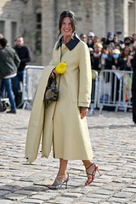 PFW Loewe Outside Arrivals Ursula Schelle-Müller arriving at the Loewe show during Paris Fashion Week, in Paris, France on 2 October 2026. Photo by Julien Reynaud APS-Medias ABACAPRESS.COM Paris France  Copyright: xReynaudxJulien APS-Medias ABACAx