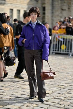 PFW Loewe Outside Arrivals Chen Duling arriving at the Loewe show during Paris Fashion Week, in Paris, France on 2 October 2026. Photo by Julien Reynaud APS-Medias ABACAPRESS.COM Paris France Copyright: xReynaudxJulien APS-Medias ABACAx