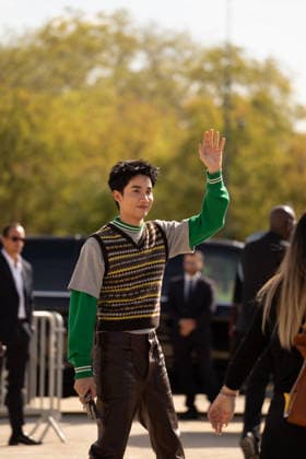 IPA89217963 - Paris, France, October 2, 2026. Guests arrive at the LOEWE Spring Summer 2027 show during Paris Fashion Week.  Copyright: xGINEVRAxFATARELLAx xx IPA89217963