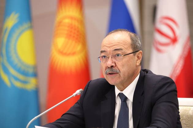 BELARUS, MINSK - OCTOBER 2, 2026: Abdulla Aripov, Uzbekistan Prime Minister, attends an expanded meeting of the Eurasian Intergovernmental Council. Alexander Ryumin TASS  98670660