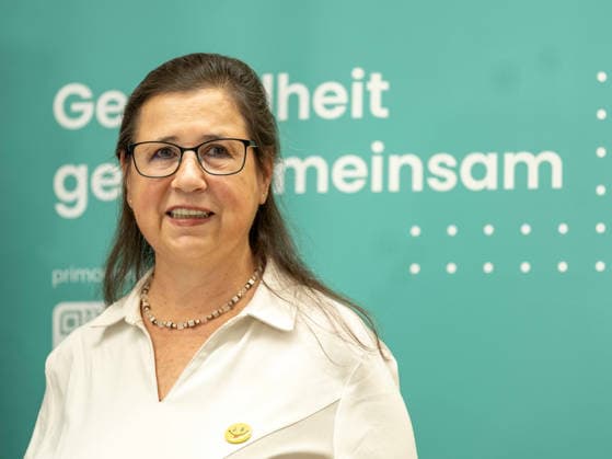 October 2, 2026 Press Conference: Health Austria Link Brigitte Lagler, Social Prescribing Worker at PVE Sonnwendviertel, on October 2, 2026, at the press conference summarizing five years of PVE Sonnwendviertel—medical care and psychosocial support under one roof at PVE Sonnwendviertel in Vienna, Vienna, Austria
