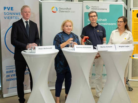 October 2, 2026 Press Conference on Health in Austria: Peter McDonald, Chairman of the Board of Directors of the Austrian Health Insurance Fund; Korinna Schu