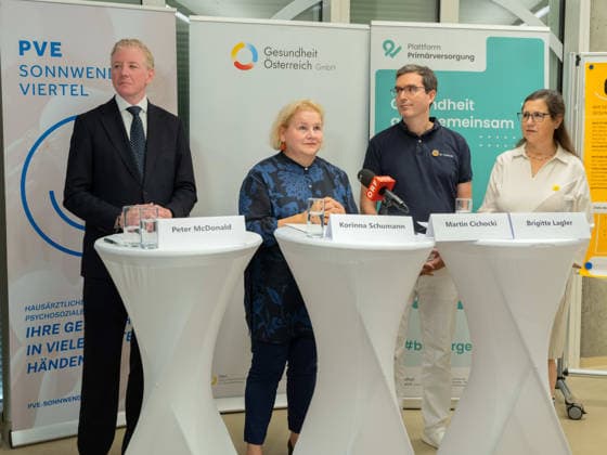 October 2, 2026 Press Conference on Health in Austria: Peter McDonald, Chairman of the Board of Directors of the Austrian Health Insurance Fund; Korinna Schu