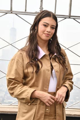 NEW YORK, NY - OCTOBER 1: Amber Midthunder pictured during a visit at the Empire State Building Ahead of the Release of Mike Flannigan s Carrie on October 1, 2026 in New York City. Credit: Credit: AdMedia New York City USA - ZUMAa123 20261001_zaa_a123_357 Copyright: xJohnxFyckex