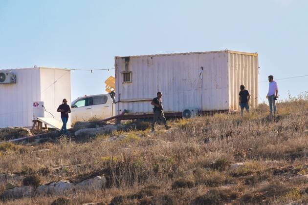 October 2, 2026, Nablus, Palestine, State of: BEITA, NABLUS, PALESTINE Ã¢â‚¬ OCTOBER 2, 2026: Israeli settlers and Israeli forces attacked Palestinian farmers while they were picking olives in the Jabal Al-Arma area, east of Beita, south of Nablus. Settlers fired live ammunition toward the farmers, with no injuries reported. According to the Palestinian Red Crescent Society, Israeli forces also beat a 46-year-old Palestinian farmer during raids on olive farms in Beita. Witnesses told Anadolu that Israeli forces fired stun grenades and tear gas at farmers in the Jabal Al-Arma area, forcing them to leave. The olive harvest begins in early October and continues through the end of November, making it an important agricultural and economic se - ZUMAq101 20261002_zna_q101_097 Copyright: xSalmanxMohsenxAlkhatibx