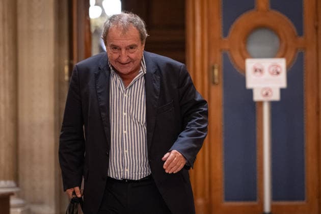 Resumption and Conclusion of the Francois Bayrou Trial - Paris AJ French lawyer Patrick Maisonneuve leaves the courtroom at the end of the trial during a hearing of the appeal trial over the alleged misuse of European Parliament funds to pay fictitious parliamentary assistants for the centrist party MoDem, at the Paris courthouse in Paris on October 2, 2026. Former Prime minister François Bayrou and ten former MoDem executives must answer, starting September 9, 2026, before the Paris appeal court for misappropriation of funds in the case of the MEP assistants, a ten-year-old case in which the former Prime Minister had been acquitted at first instance. Photo by Alexis Jumeau ABACAPRESS.COM Paris France Copyright: xJumeauxAlexis ABACAx