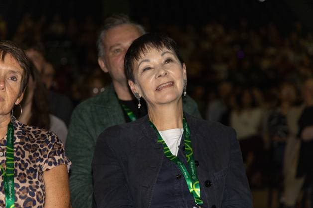 October 2, 2026, Brighton, United Kingdom: Caroline Lucas, Former Green Party leader of England and Wales, at day one of the Green Party Conference in Brighton.The Green Party hold their annual Party Conference in Brighton Brighton United Kingdom - ZUMAs197 20261002_aaa_s197_045 Copyright: xPhilxLewisx