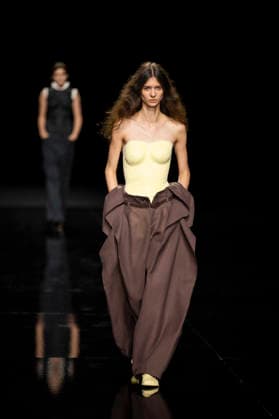 PFW - Issey Miyake Runway Models walks during Issey Miyake Women s Spring Summer 2027 collection fashion show as part of the Paris Fashion Week, in Paris on October 2, 2026. Photo by Eliot Blondet ABACAPRESS.COM Paris France France  Copyright: xBlondetxEliot ABACAx