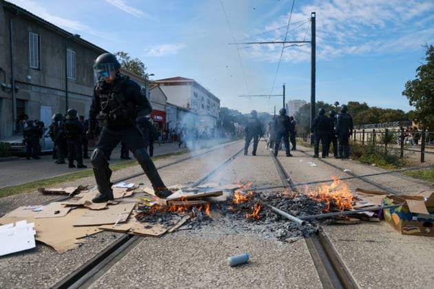 Blockade of the Joliot Curie Sixth Form College in Aubagne by pupils on 2 October 2026 - 02 11 2026 - France Bouches-du-Rhone Marseille - SylvainxRostaingx xLexPictorium LePictorium_0341592