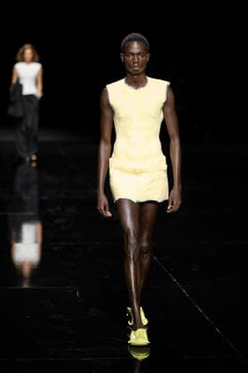 PFW - Issey Miyake Runway Models walks during Issey Miyake Women s Spring Summer 2027 collection fashion show as part of the Paris Fashion Week, in Paris on October 2, 2026. Photo by Eliot Blondet ABACAPRESS.COM Paris France France  Copyright: xBlondetxEliot ABACAx