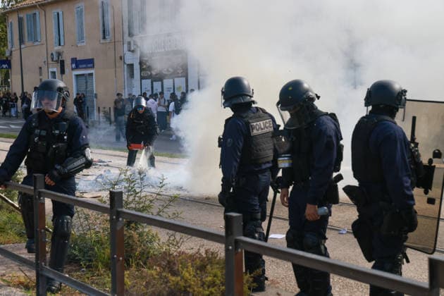 Blockade of the Joliot Curie Sixth Form College in Aubagne by pupils on 2 October 2026 - 02 11 2026 - France Bouches-du-Rhone Marseille - SylvainxRostaingx xLexPictorium LePictorium_0341607