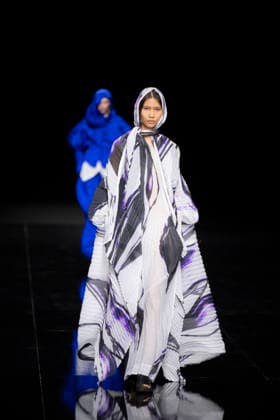 PFW - Issey Miyake Runway Models walks during Issey Miyake Women s Spring Summer 2027 collection fashion show as part of the Paris Fashion Week, in Paris on October 2, 2026. Photo by Eliot Blondet ABACAPRESS.COM Paris France France  Copyright: xBlondetxEliot ABACAx
