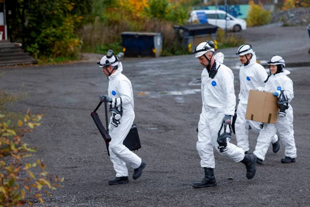 Explosion at Okern in Oslo, Oslo, October 2, 2026. Forensic technicians have arrived. Police evacuated the area and established a security perimeter around the building following a possible explosion at Okern in Oslo. Photo: Hanna Johre, NTB, Oslo, Norway. Qpn2w1d5xnQ EDITORIAL USE ONLY Ref BNCQpn2w1d5xnQ jpg  Copyright: xHannaxJohrex xNTBx