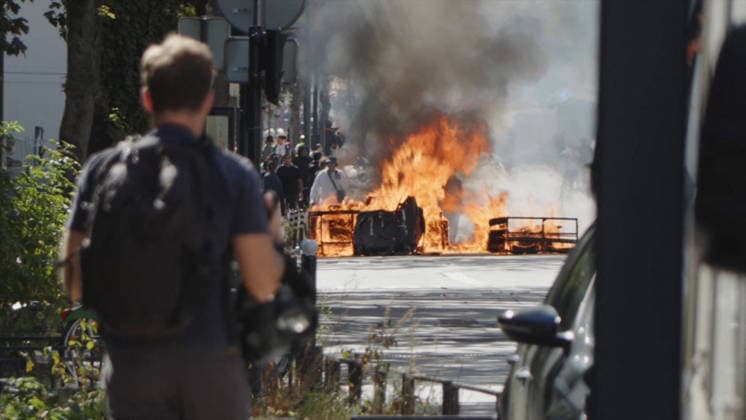 Clashes During Student Protest - Pantin Videograbs - Clashes between students and police during a student protest in Pantin, near Paris, France, on October 2, 2026. Since late September, students have been organizing protests outside their schools to highlight various issues, ranging from class schedules and class sizes to teacher shortages and excessive heat in classrooms during this year’s heat waves. These protests began in Île-de-France, the Paris region, but have now spread to other cities across the country. Photo by CLPRESS ABACAPRESS.COM Pantin France  Copyright: xCLPRESS ABACAx