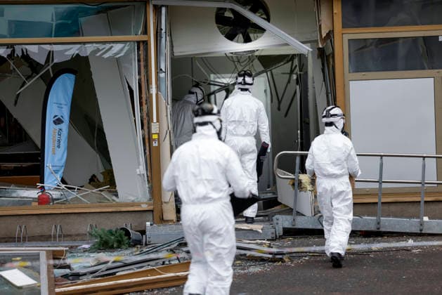 Explosion at Okern in Oslo, Oslo, October 2, 2026. Forensic technicians have arrived. Police evacuated the area and established a security perimeter around the building following a possible explosion at Okern in Oslo. Photo: Hanna Johre, NTB, Oslo, Norway. P i5wgHbJtFOR EDITORIAL USE ONLY Ref BNCP i5wgHbJtI jpg  Copyright: xHannaxJohrex xNTBx