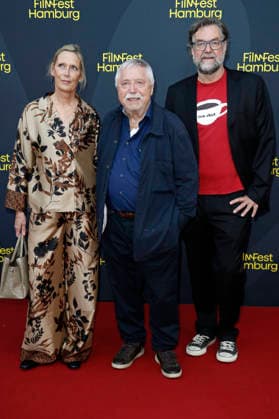 Pamela Biermann, Wolf Biermann, and Jens Meurer at the premiere of the documentary *Biermann* at the 34th Hamburg Film Festival in 2026 at Cinemaxx Dammtor in Hamburg, October 2, 2026 Foto:xC.xTamckex xFuturexImagex biermann_6007