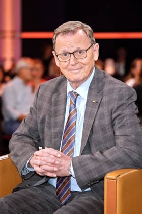 MDR Riverboat: Bundestag Vice President Bodo Ramelow during the taping of the MDR talk show Riverboat on October 2, 2026, at Mediacity Leipzig 20261002SFL0017