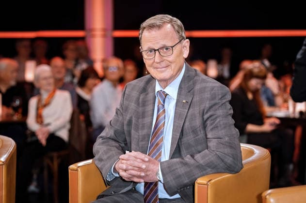 MDR Riverboat: Bundestag Vice President Bodo Ramelow during the taping of the MDR talk show Riverboat on October 2, 2026, at Mediacity Leipzig 20261002SFL0019