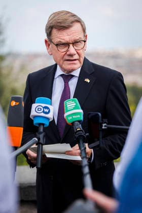Johann Wadephul (CDU), Federal Minister of Foreign Affairs, travels to Italy; photos taken during a press briefing, Rome, October 2, 2026; photographed on behalf of the Federal Foreign Office, Rome, Italy Copyright: xAmreixSchulzx