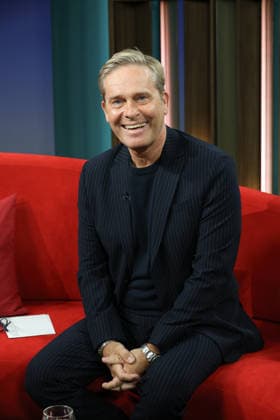 DAS Talk on NDR TV Channel 3. Hinnerk Baumgarten hosts the television show *DAS Rote Sofa*, a live talk show on Norddeutscher Rundfunk. Photo op on October 2, 2026, at the NDR television studio in Hamburg-Lokstedt.