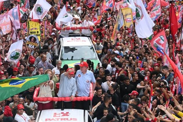 RECORD DATE NOT STATED President Luiz Inacio Lula da Silva during the closing campaign event in Belo Horizonte. Belo Horizonte (MG), 02 10 2026 - Elections Lula Event - President Luiz Inacio Lula da Silva participates this Friday (2) of October 2026, in a campaign closing event in the final stretch of the first round of the 2026 elections in the city of Belo Horizonte.(Foto: Paulo Ti Thenews2 imago images) President Luiz Inacio Lula da Silva during the closing campaign event in Belo Horizonte.  Copyright: xPauloxTix