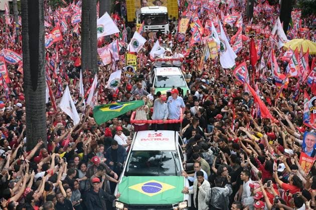 RECORD DATE NOT STATED President Luiz Inacio Lula da Silva during the closing campaign event in Belo Horizonte. Belo Horizonte (MG), 02 10 2026 - Elections Lula Event - President Luiz Inacio Lula da Silva participates this Friday (2) of October 2026, in a campaign closing event in the final stretch of the first round of the 2026 elections in the city of Belo Horizonte.(Foto: Paulo Ti Thenews2 imago images) President Luiz Inacio Lula da Silva during the closing campaign event in Belo Horizonte.  Copyright: xPauloxTix