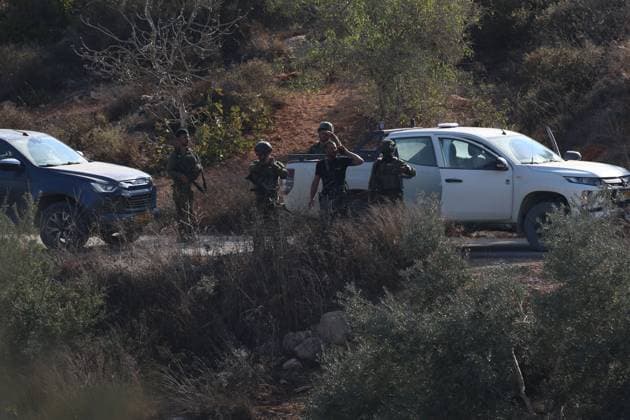 October 2, 2026, Nablus, Palestine, State of: BEITA, NABLUS, PALESTINE †OCTOBER 2, 2026: Israeli settlers and Israeli forces attacked Palestinian farmers while they were picking olives in the Jabal Al-Arma area, east of Beita, south of Nablus. Settlers fired live ammunition toward the farmers, with no injuries reported. According to the Palestinian Red Crescent Society, Israeli forces also beat a 46-year-old Palestinian farmer during raids on olive farms in Beita. Witnesses told Anadolu that Israeli forces fired stun grenades and tear gas at farmers in the Jabal Al-Arma area, forcing them to leave. The olive harvest begins in early October and continues through the end of November, making it an important agricultural and economic se - ZUMAq101 20261002_zna_q101_083 Copyright: xSalmanxMohsenxAlkhatibx