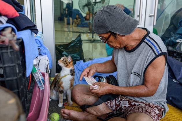 October 1, 2026, Bangkok, Thailand: BANGKOK, THAILAND, OCTOBER 1, 2026: Flood evacuees stay at a temporary shelter at Chao Phraya Surawong Waiyawat (Wor Bunnak) Auditorium inside King MongkutÃ¢â‚¬â ¢s Institute of Technology Ladkrabang (KMITL) in Bangkok, Thailand, as severe flooding continues to affect Lat Krabang and surrounding communities. The shelter provides temporary accommodation for residents displaced by flooding, with rows of temporary sleeping areas filling the auditorium as people wait for conditions to improve. Bangkok Thailand - ZUMAq101 20261001_zna_q101_170 Copyright: xWatsawatxKoktabtimx