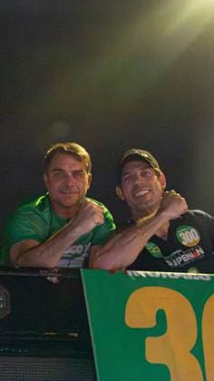 RECORD DATE NOT STATED Presidential candidate Flavio Bolsonaro visits the city of Montes Claros in the final stretch of the elections. Montes Claros (MG), 02 10 2026 - Elections Flavio Bolsonaro Montes Claros - Presidential candidate Flavio Bolsonaro, accompanied by Nikolas Ferreira (PL), Samuel Caires (PL), Marco Antonio Moreira da Costa (Novo), Domingos Savio (PL), Flavio Roscoe (PL), during a visit to the city of Montes Claros in the final stretch of the elections, this Friday, October 2, 2026.(Foto: Diego Tavares Thenews2 imago images) Presidential candidate Flavio Bolsonaro visits the city of Montes Claros in the final stretch of the elections. Copyright: xDiegoxTavaresx