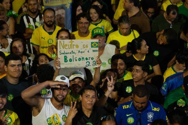 RECORD DATE NOT STATED Presidential candidate Flavio Bolsonaro visits the city of Montes Claros in the final stretch of the elections. Montes Claros (MG), 02 10 2026 - Elections Flavio Bolsonaro Montes Claros - Presidential candidate Flavio Bolsonaro, accompanied by Nikolas Ferreira (PL), Samuel Caires (PL), Marco Antonio Moreira da Costa (Novo), Domingos Savio (PL), Flavio Roscoe (PL), during a visit to the city of Montes Claros in the final stretch of the elections, this Friday, October 2, 2026.(Foto: Diego Tavares Thenews2 imago images) Presidential candidate Flavio Bolsonaro visits the city of Montes Claros in the final stretch of the elections. Copyright: xDiegoxTavaresx