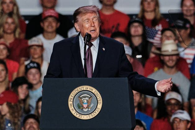 October 2, 2026, Mobile, Alabama, U.S: October 2, 2026 Mobile, Alabama USA: US President Donald Trump speak at the Mitchell Center at the University of South Alabama. Mobile U.S - ZUMAa14_ 20261002_zaf_a14_027 Copyright: xDanxAndersonx