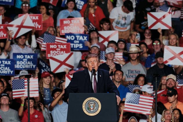 October 2, 2026, Mobile, Alabama, U.S: October 2, 2026 Mobile, Alabama USA: US President Donald Trump speak at the Mitchell Center at the University of South Alabama. Mobile U.S - ZUMAa14_ 20261002_zaf_a14_016 Copyright: xDanxAndersonx