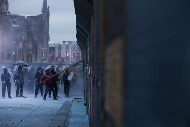 October 2, 2026, Mexico City, Mexico: Students, social organizations and survivors took part in a march from Tlatelolco square to the Zocalo in Mexico City, marking the 58th anniversary of the October 2, 1968 student massacre. Demonstrators demanded justice, truth and guarantees of non-repetition. Mexico City Mexico - ZUMAl178 20261002_znp_l178_029 Copyright: xCristianxLeyvax