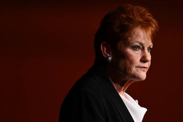 ONE NATION CAMPAIGN LAUNCH, One Nation leader Pauline Hanson speaks during the launch of the One Nation 2026 Victorian State Campaign at in Melbourne, Saturday, October 3, 2026. ( NO ARCHIVING MELBOURNE VICTORIA Australia  Copyright: xJOELxCARRETTx 20261003187458324482