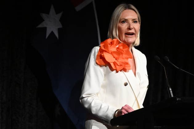 ONE NATION CAMPAIGN LAUNCH, One Nation candidate Colleen Harkin speaks during the launch of the One Nation 2026 Victorian State Campaign at in Melbourne, Saturday, October 3, 2026. ( NO ARCHIVING MELBOURNE VICTORIA Australia  Copyright: xJOELxCARRETTx 20261003136366956329