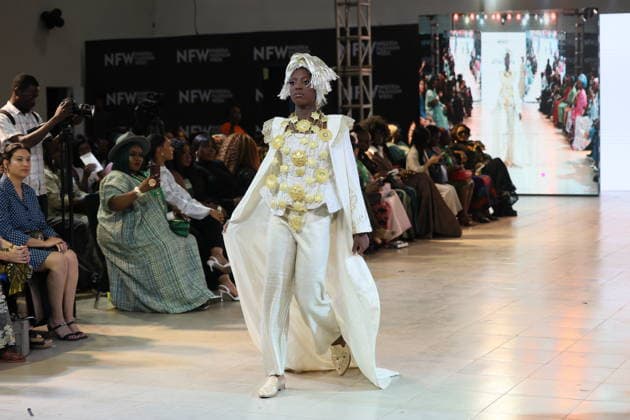 Nigeria Fashion Week in Abuja ABUJA, NIGERIA - OCTOBER 2: Models showcase contemporary creations on the runway during Nigeria Fashion Week 2026 at the conference hall in Abuja, Nigeria, on October 02, 2026. Emmanuel Osodi Anadolu Abuja Nigeria. Editorial use only. Please get in touch for any other usage.  Copyright: x2026xAnadoluxEmmanuelxOsodix