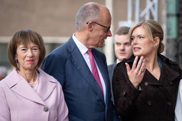 German Unity Day 2026 Celebrations in Bremen: Charlotte Merz, wife of Federal Chancellor Friedrich Merz (CDU), and Julia Kloeckner, President of the Bundestag, upon their arrival at the German Unity Day 2026 celebrations in Bremen, Bremen, October 3, 2026, Bremen, Bremen, Germany