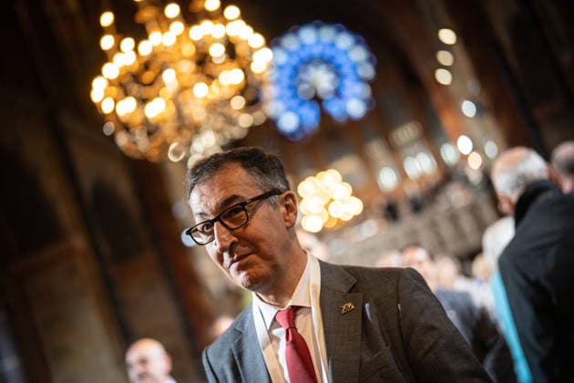 Ecumenical service at St. Petri Cathedral; Cem Özdemir, Minister-President of Baden-Württemberg; Official central celebrations for German Unity Day 2026 in Bremen, Bremen, Germany; Downtown Bremen